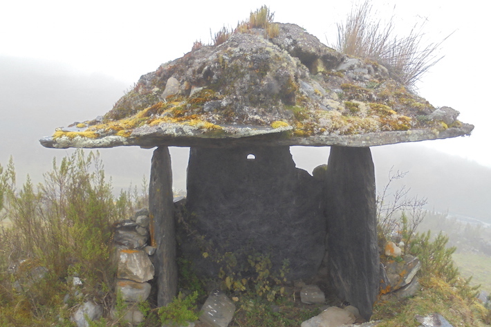 Bolivia mountain stone hut