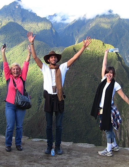On top of the world at Machu Picchu in Peru