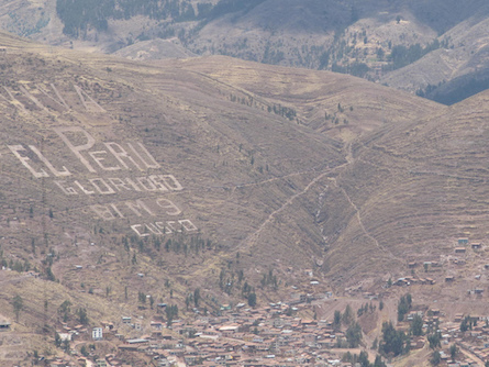 Cusco aerial shot in Peru