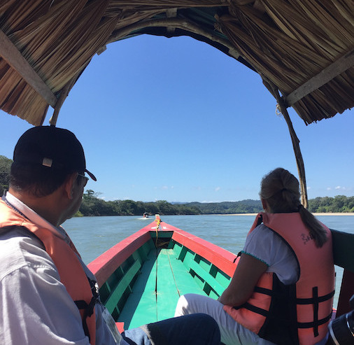 boat ride in Mexico