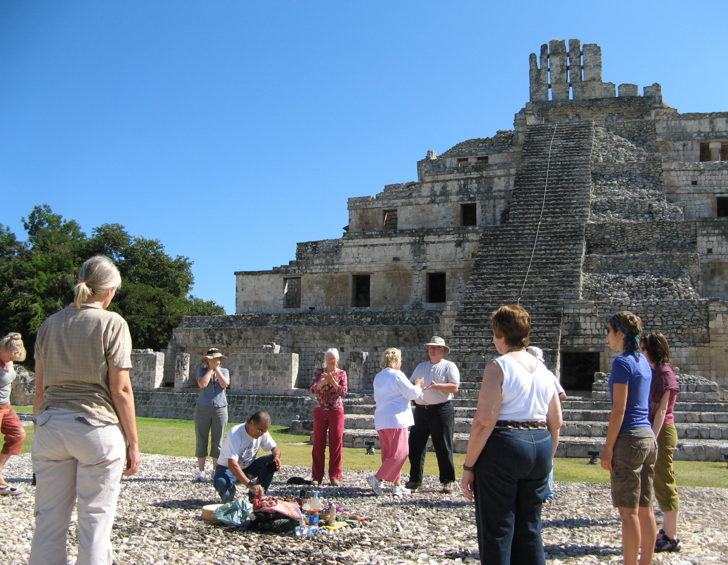 Sacred site of Edzná in Mexico