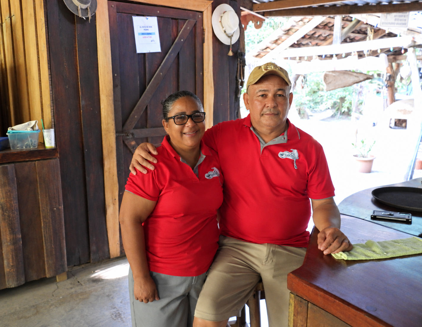 Local hosts at the Blue Zone lunch stop