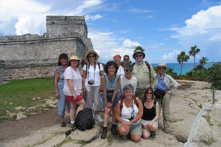 Mexico Sacred Earth Journeys group at Tulum
