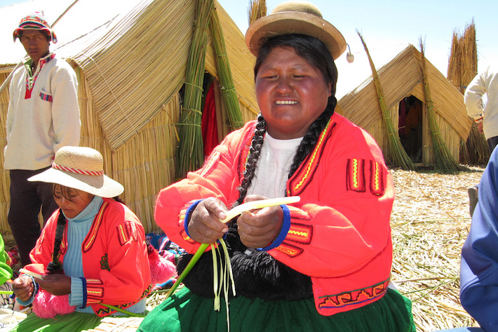 lake titicaca in peru