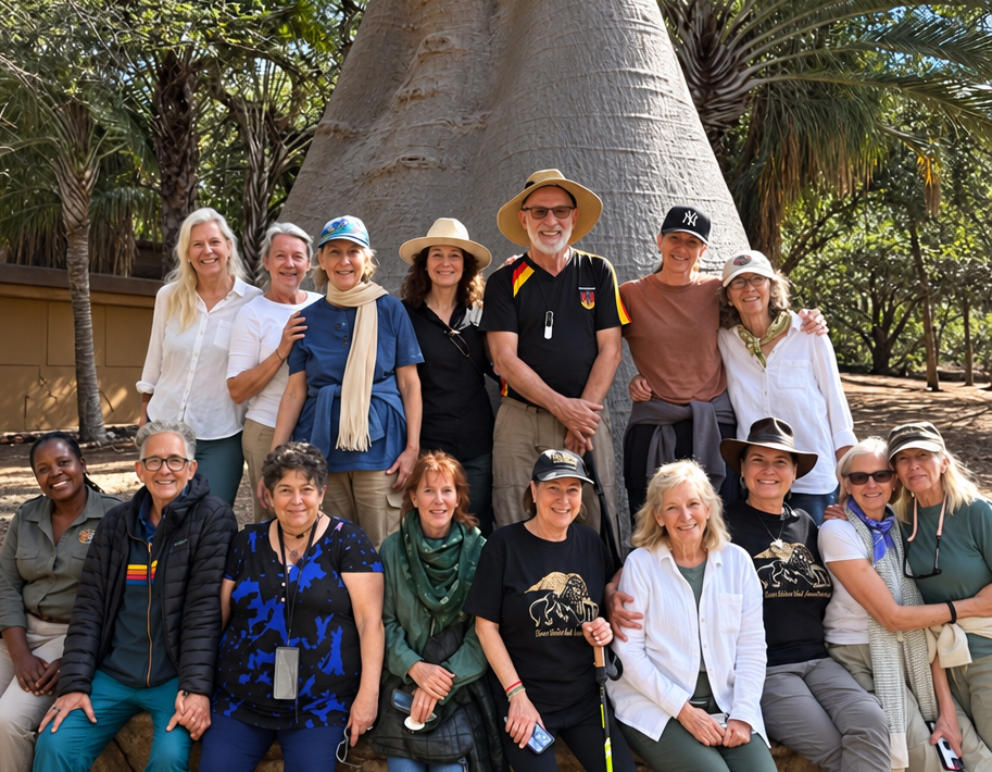 Group photo under the baobabs
