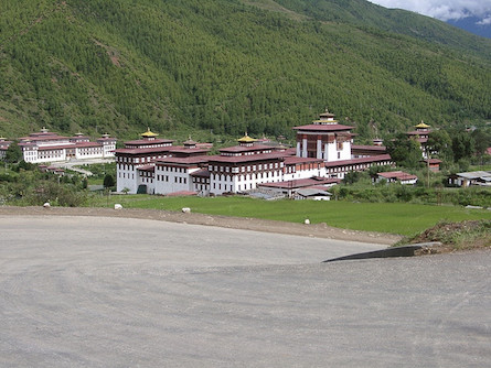 traditional building in Bhutan