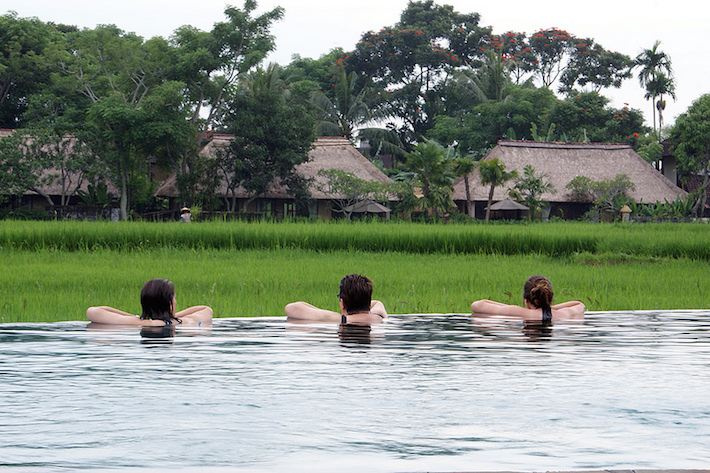 relaxing in bali
