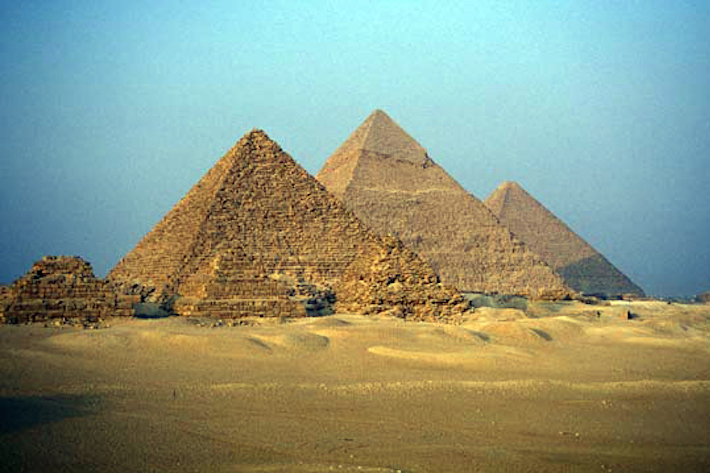 site of pyramids in Egypt