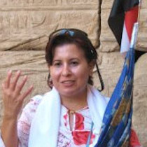 Egyptologist and guide Dr. Vivian Zaki