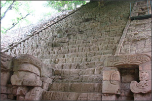 Copan detail in Guatemala
