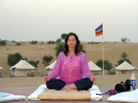 Michele Labelle at Manvar Camp in India