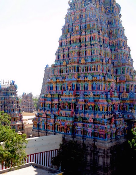 Meenakshi Temple view in India