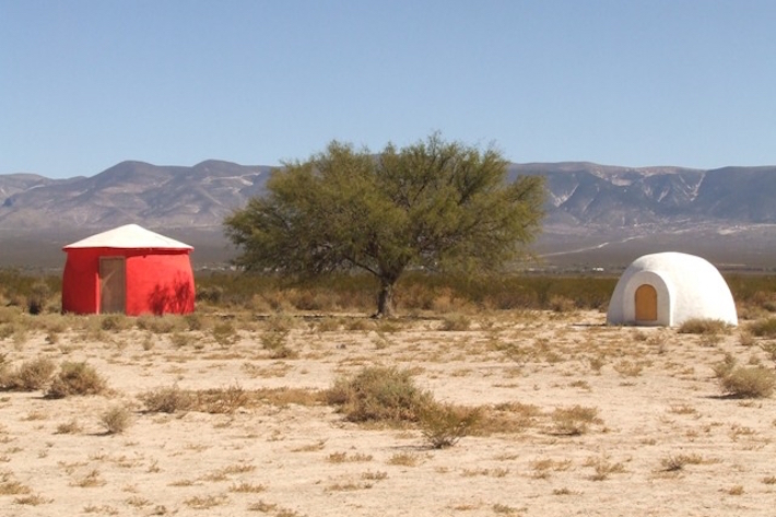 red domes at centre of the conscious dream site