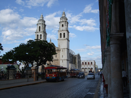 Merida historic centre in Mexico