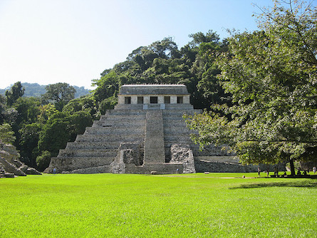 Site of Palenque in Mexico