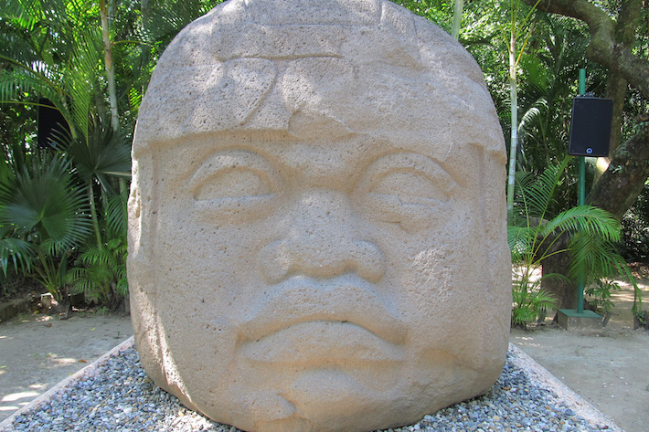 Olmec Head in Mexico